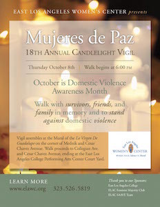 Candlelight Vigil against DV begins at 6 pm October 8, 2015